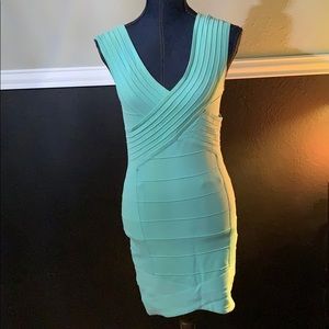 Sexy mint green dress